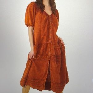 Free People Sunday Stroll amazing Dress Size Medium